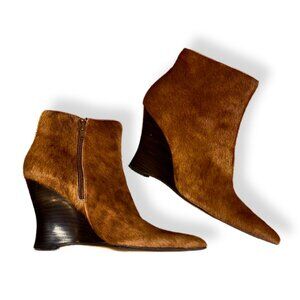 Japanese Designer Ponyhair Wedges